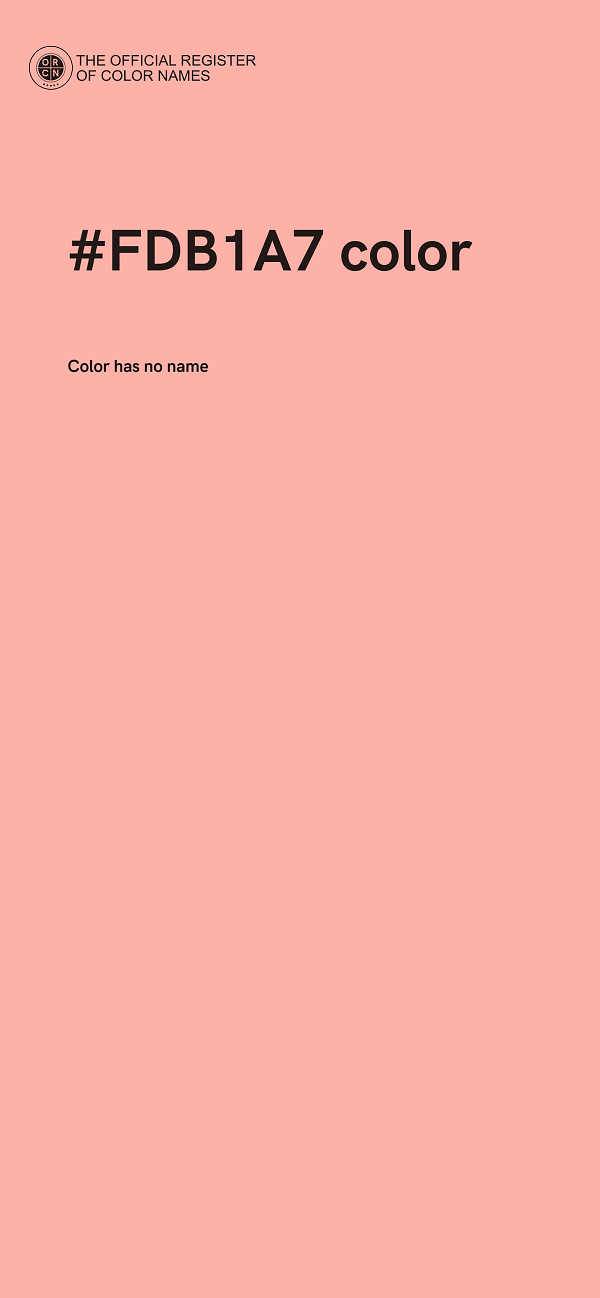 #FDB1A7 color image