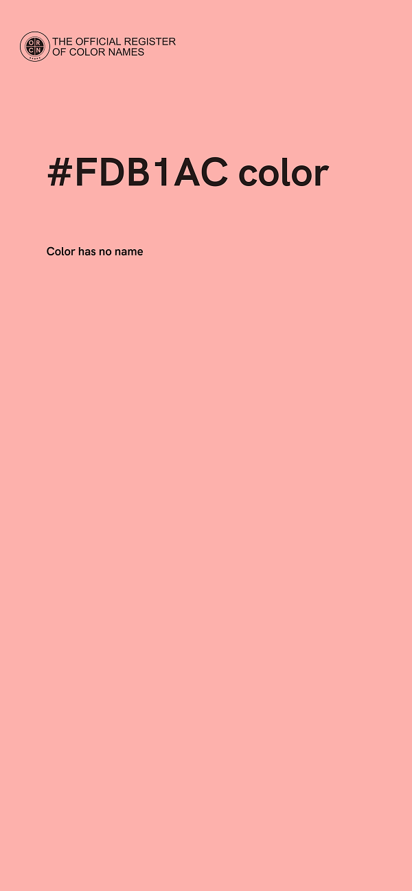 #FDB1AC color image