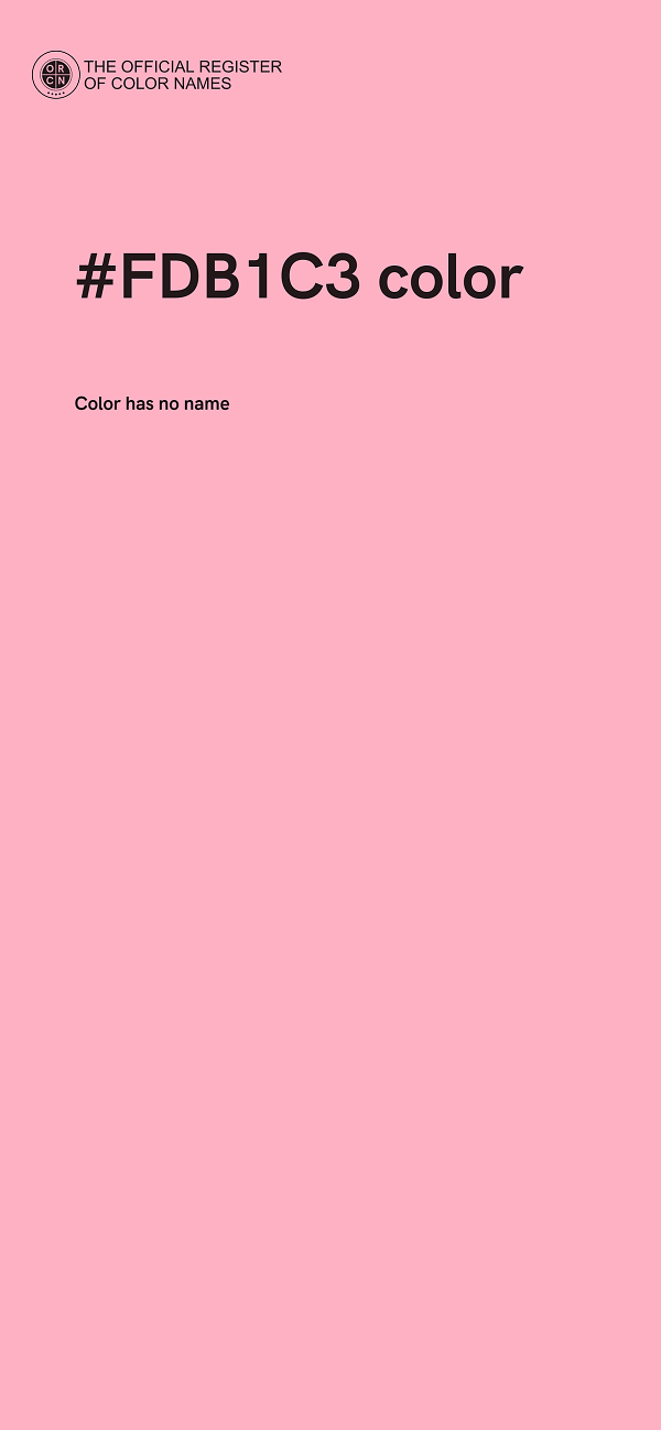 #FDB1C3 color image