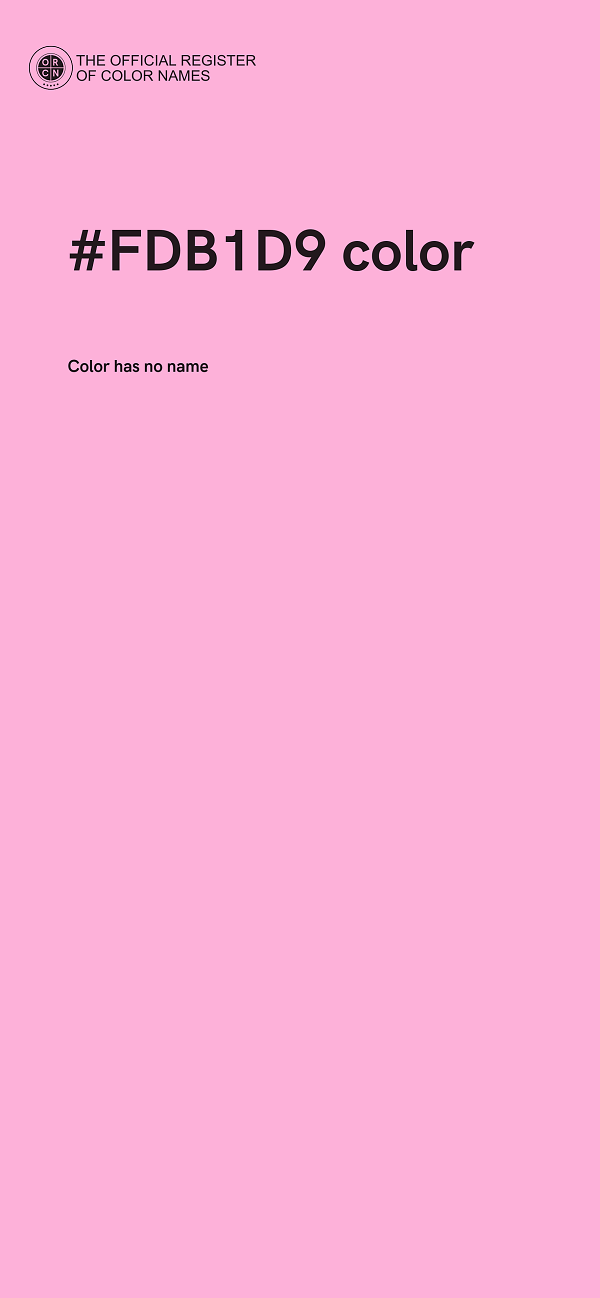 #FDB1D9 color image