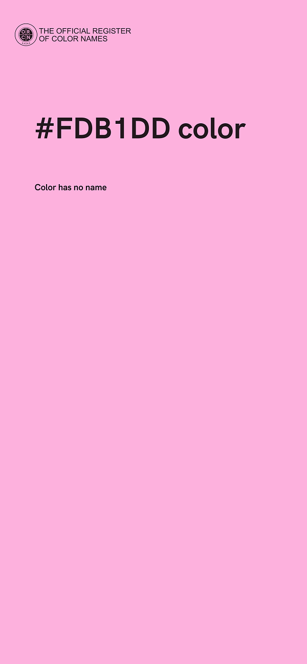 #FDB1DD color image