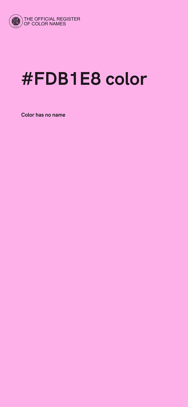 #FDB1E8 color image