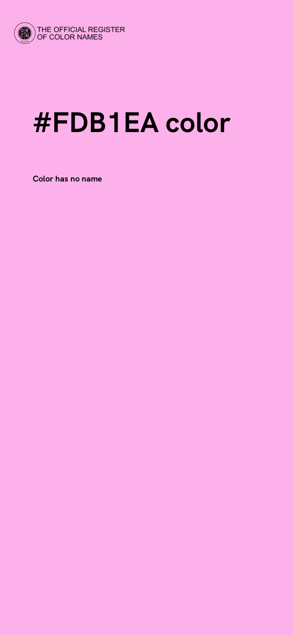 #FDB1EA color image