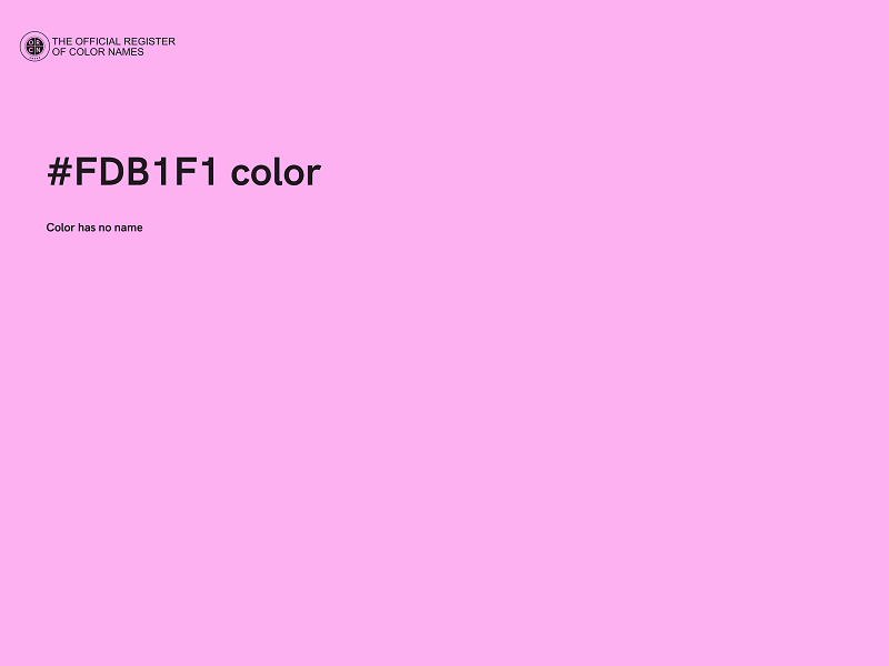 #FDB1F1 color image