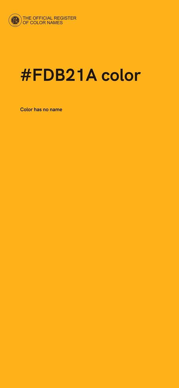 #FDB21A color image