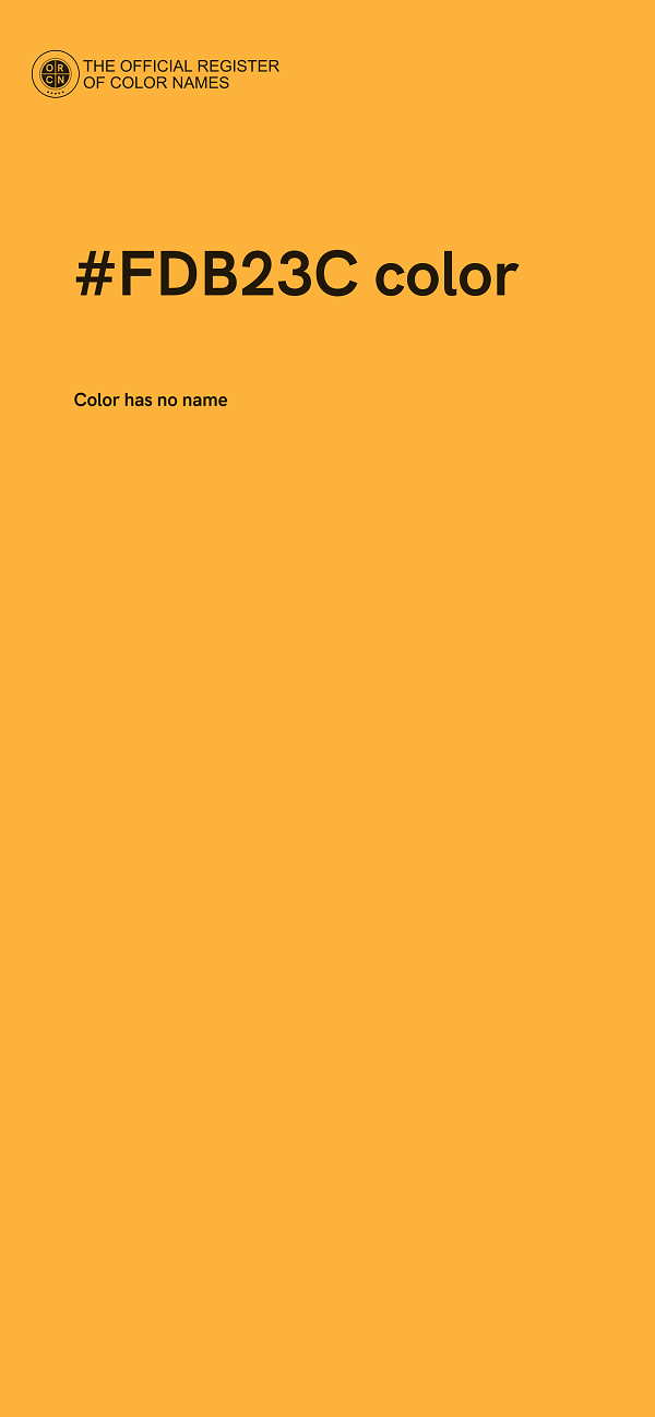 #FDB23C color image