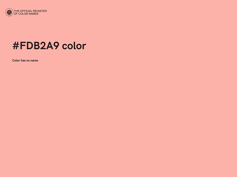 #FDB2A9 color image