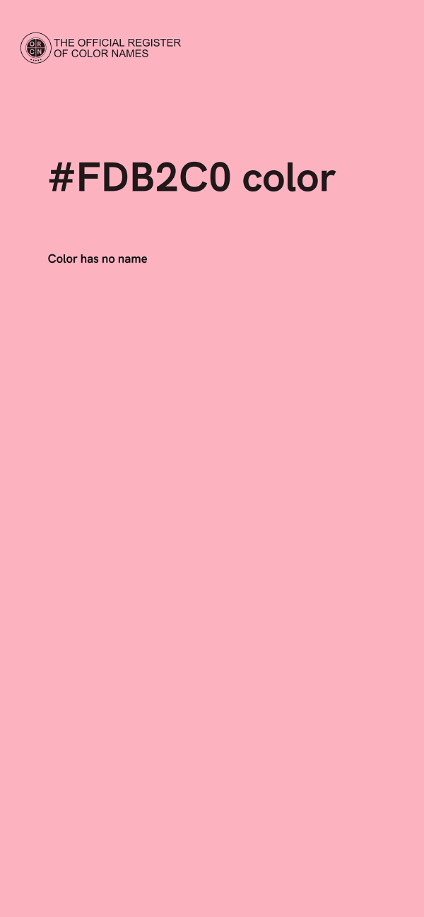 #FDB2C0 color image