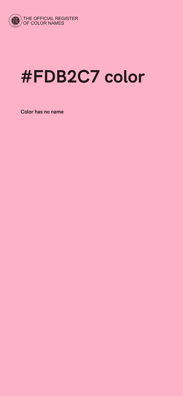 #FDB2C7 color image