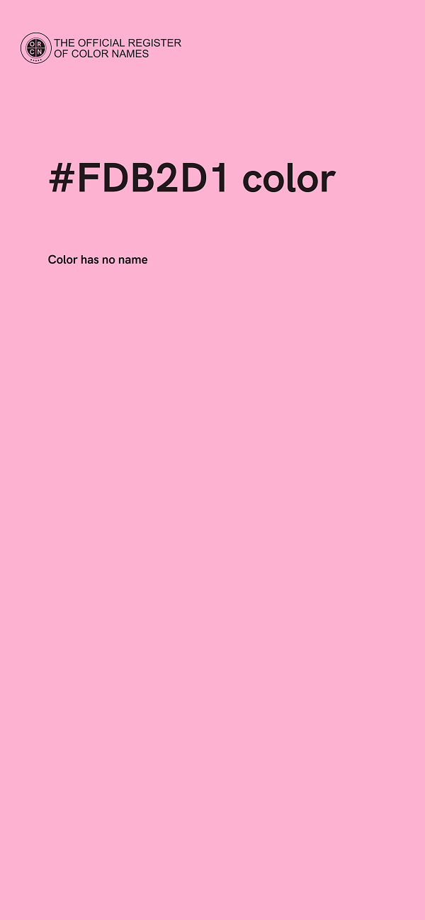#FDB2D1 color image