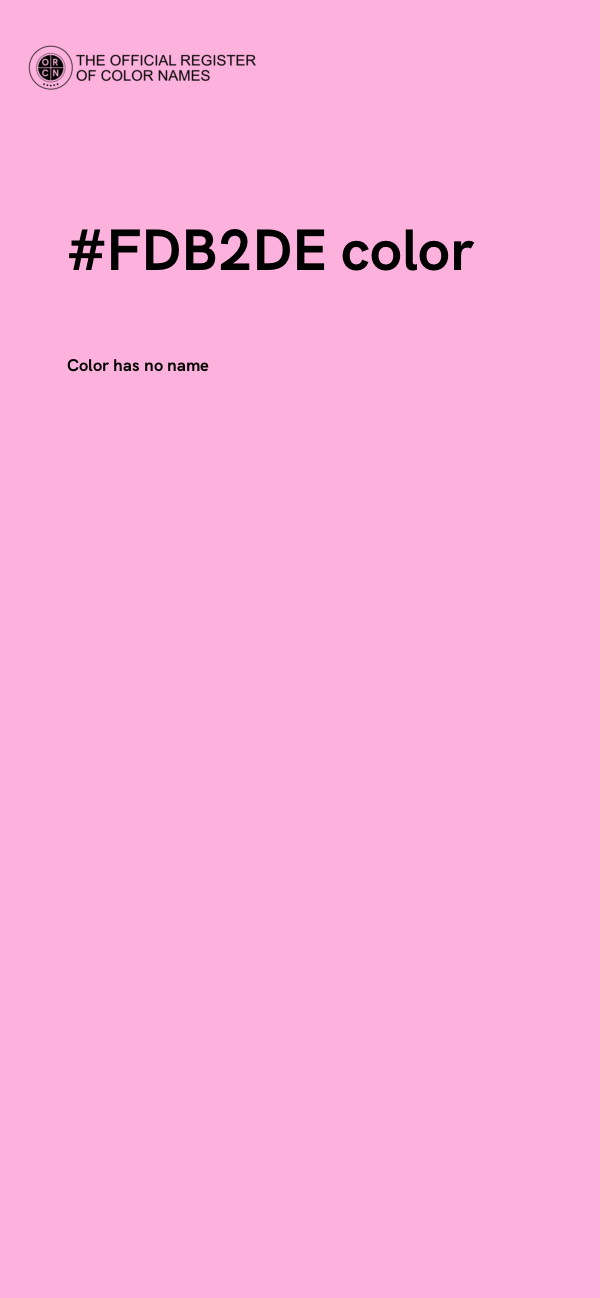 #FDB2DE color image