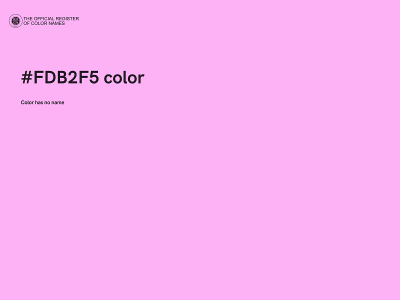 #FDB2F5 color image