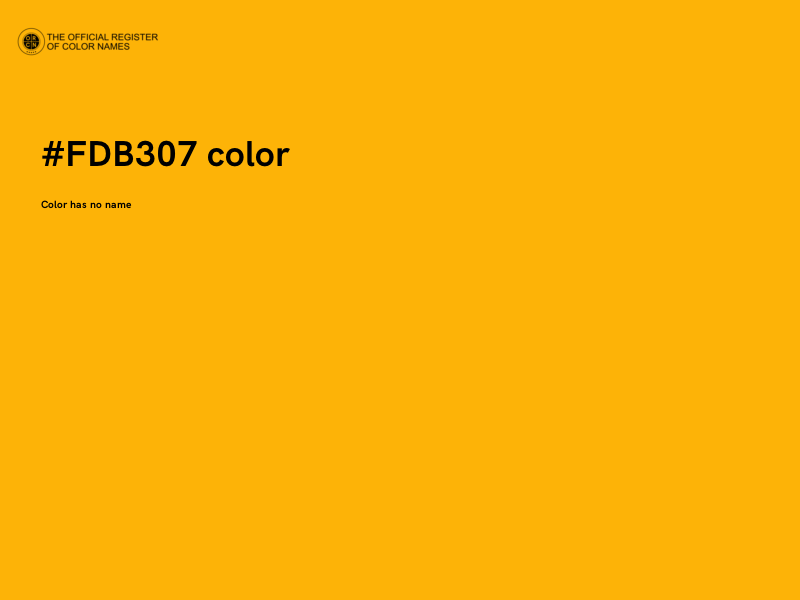 #FDB307 color image
