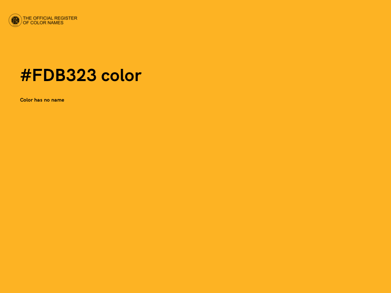 #FDB323 color image