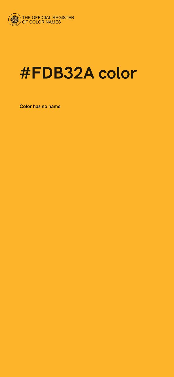 #FDB32A color image