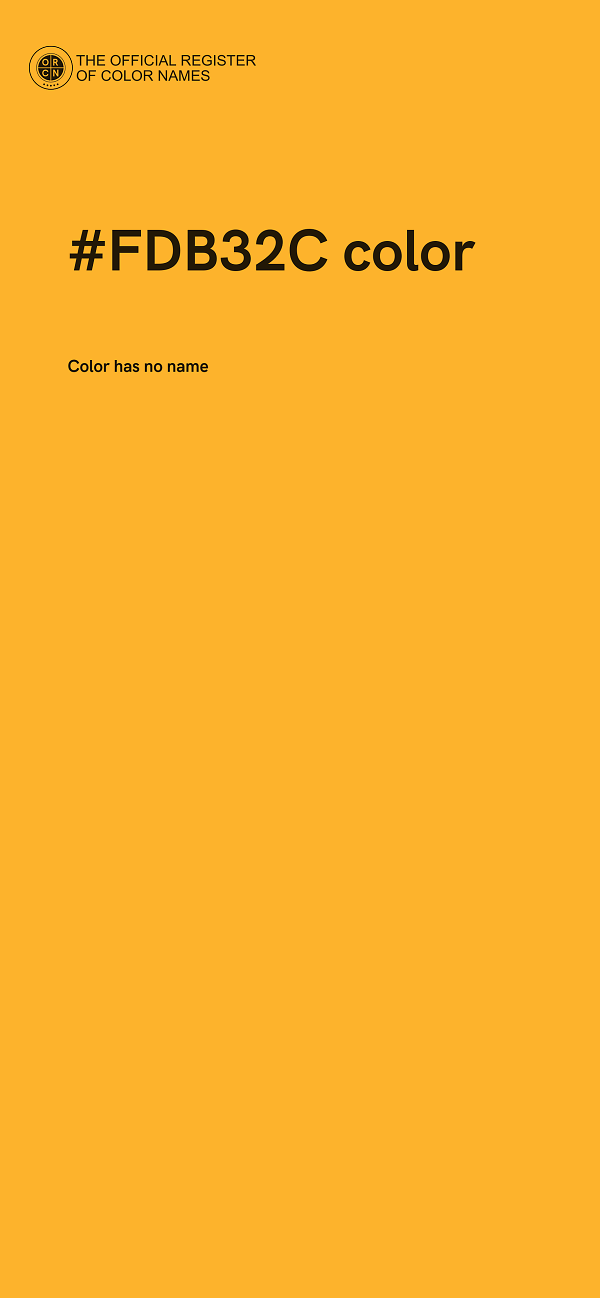 #FDB32C color image