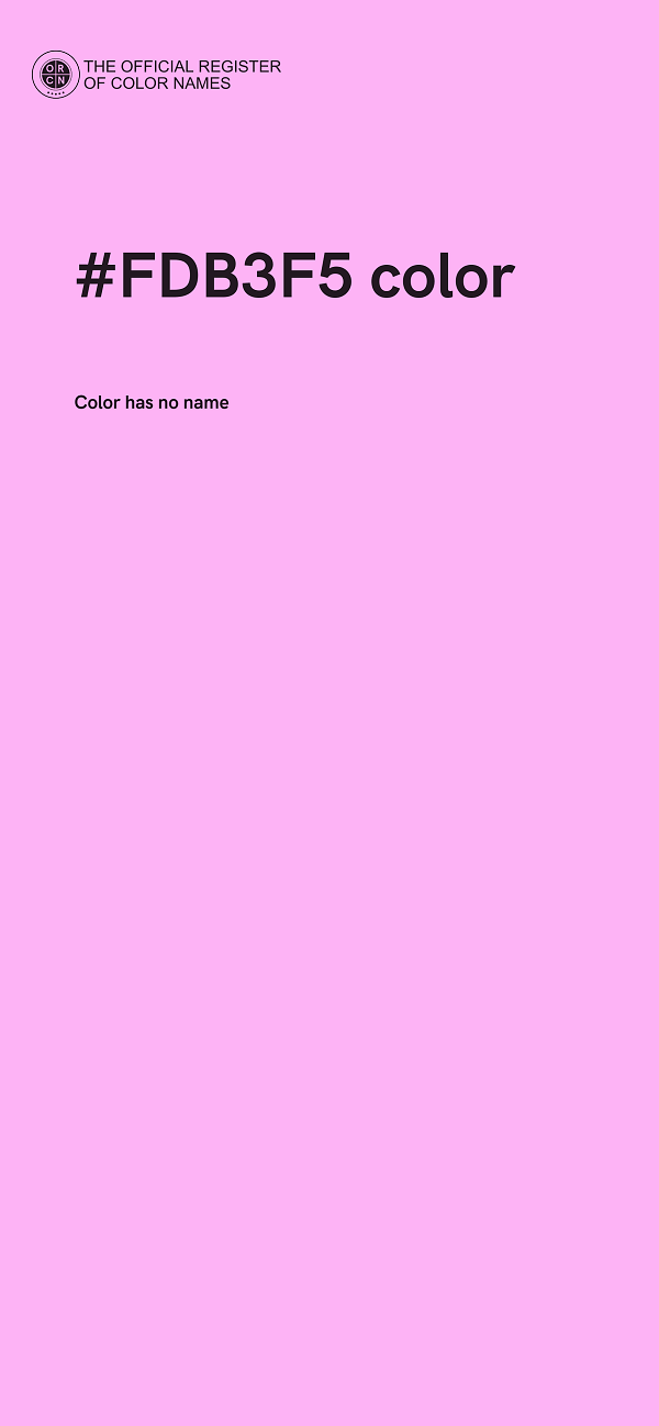 #FDB3F5 color image