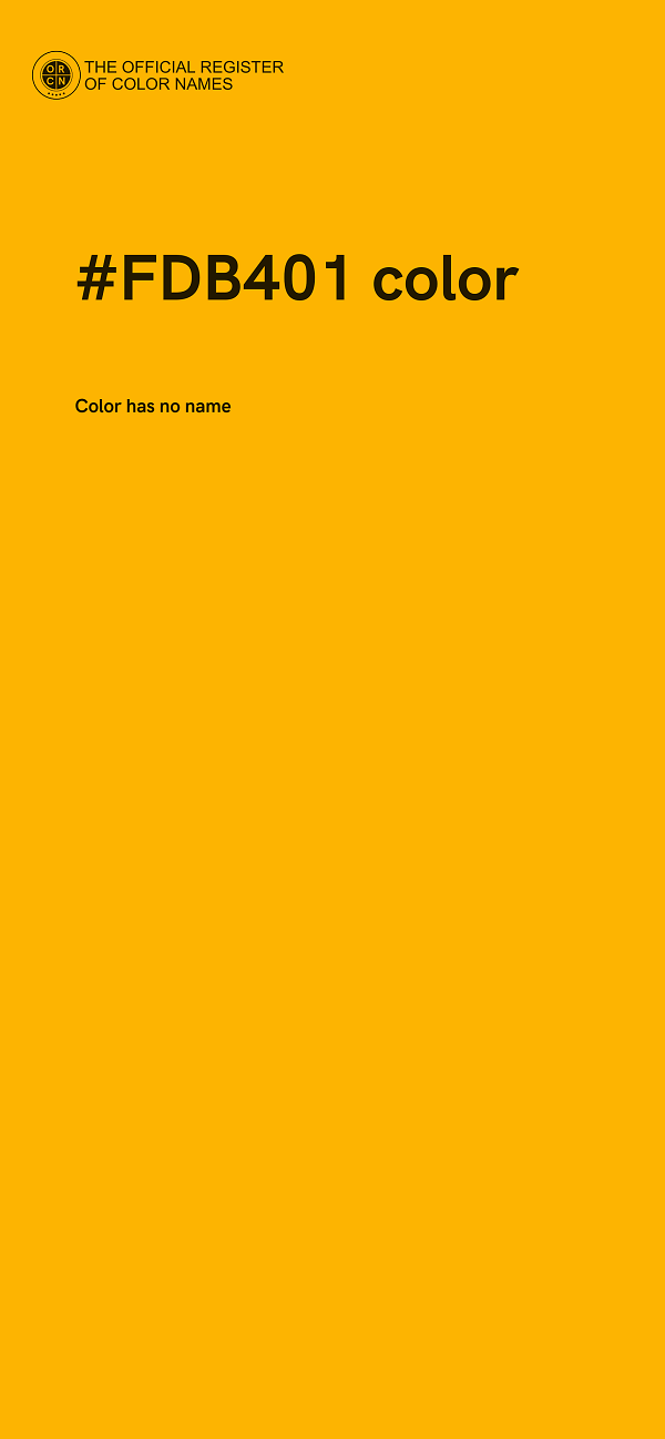 #FDB401 color image