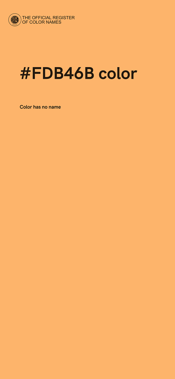 #FDB46B color image