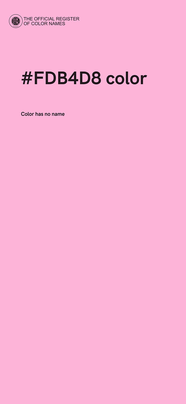 #FDB4D8 color image