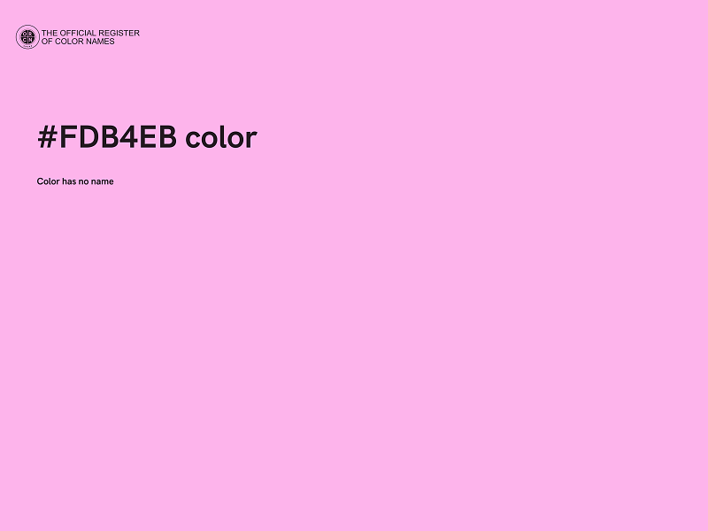 #FDB4EB color image