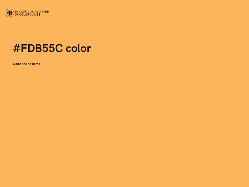 #FDB55C color image
