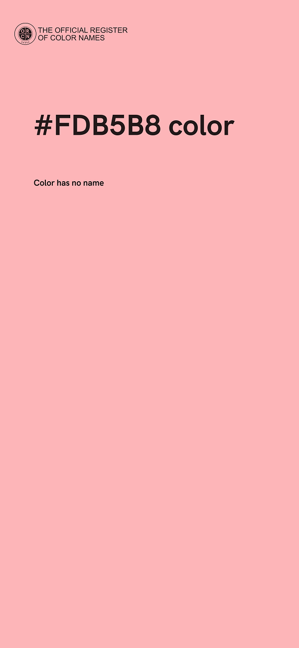 #FDB5B8 color image