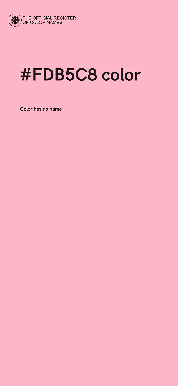 #FDB5C8 color image