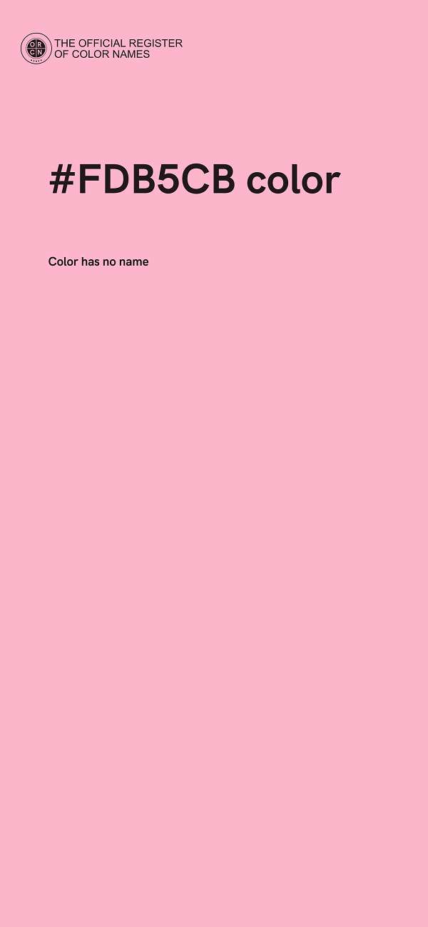 #FDB5CB color image