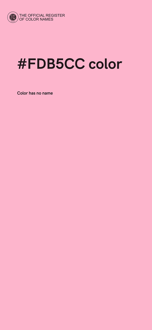 #FDB5CC color image