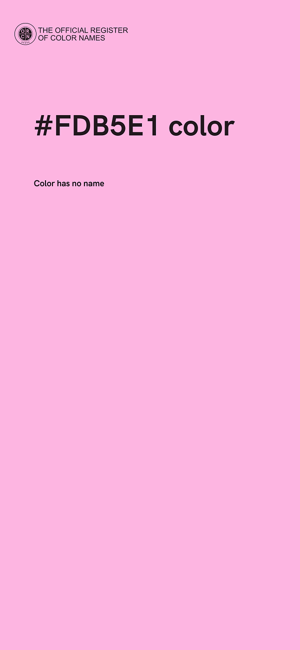 #FDB5E1 color image