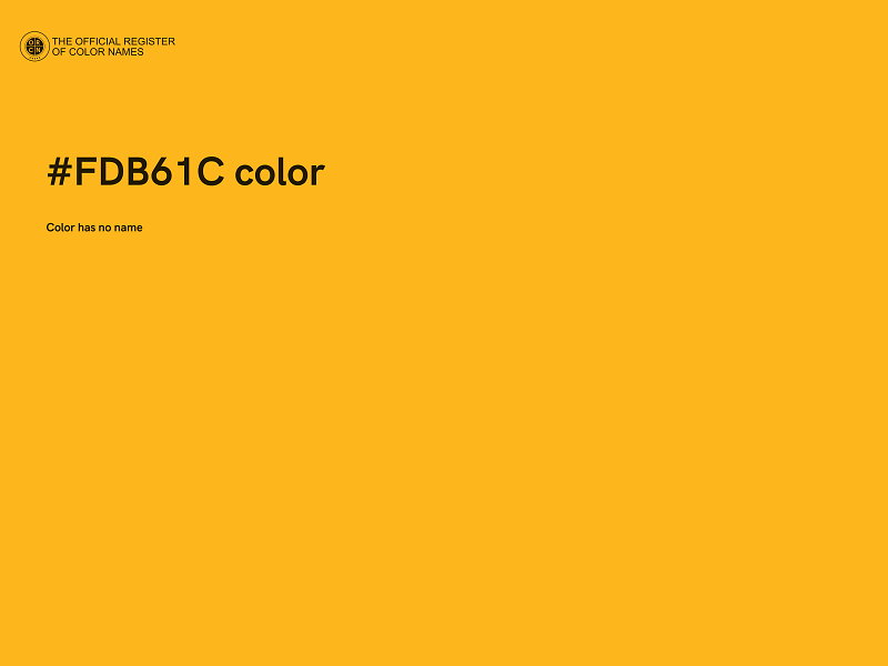 #FDB61C color image