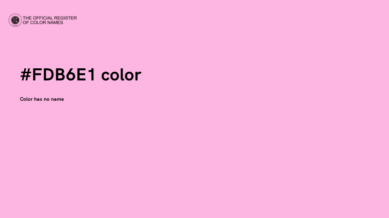 #FDB6E1 color image