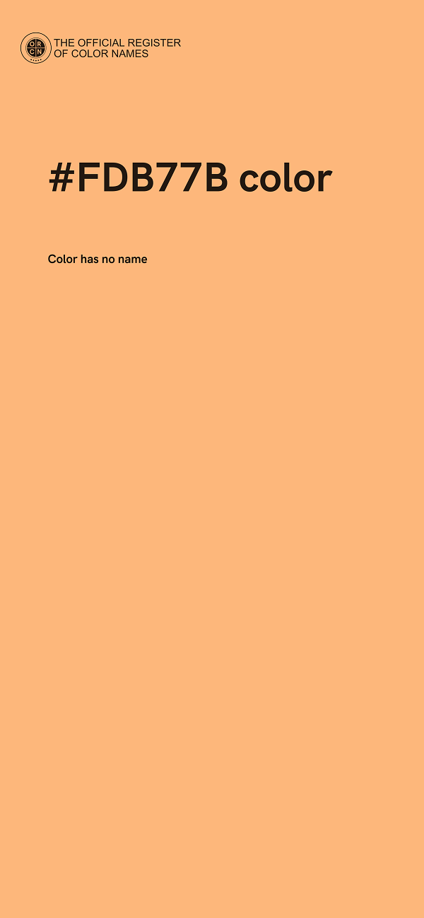 #FDB77B color image