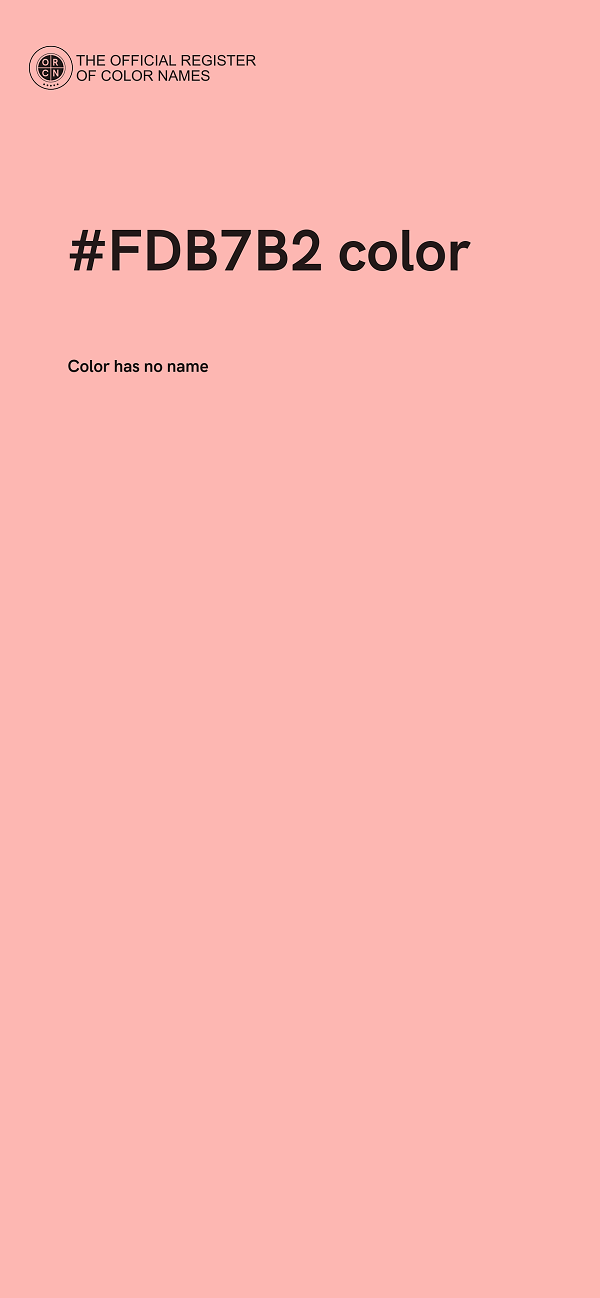 #FDB7B2 color image