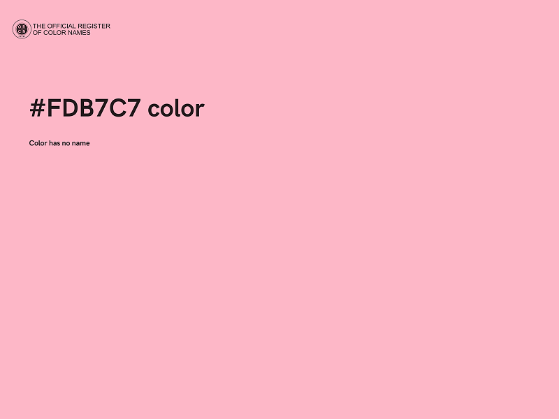 #FDB7C7 color image