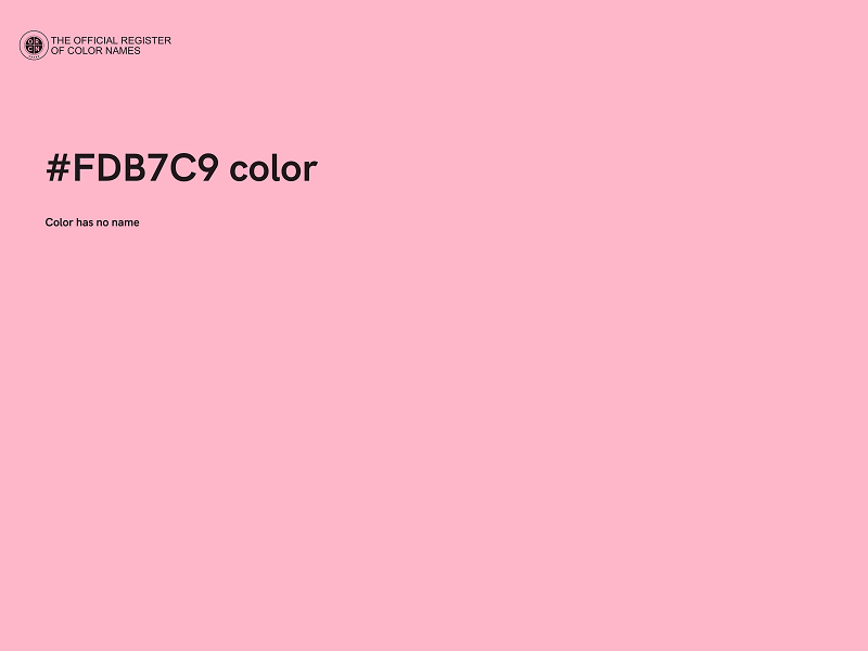 #FDB7C9 color image
