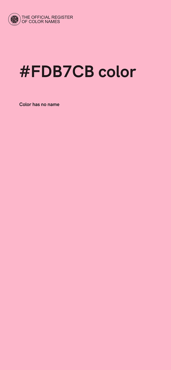 #FDB7CB color image