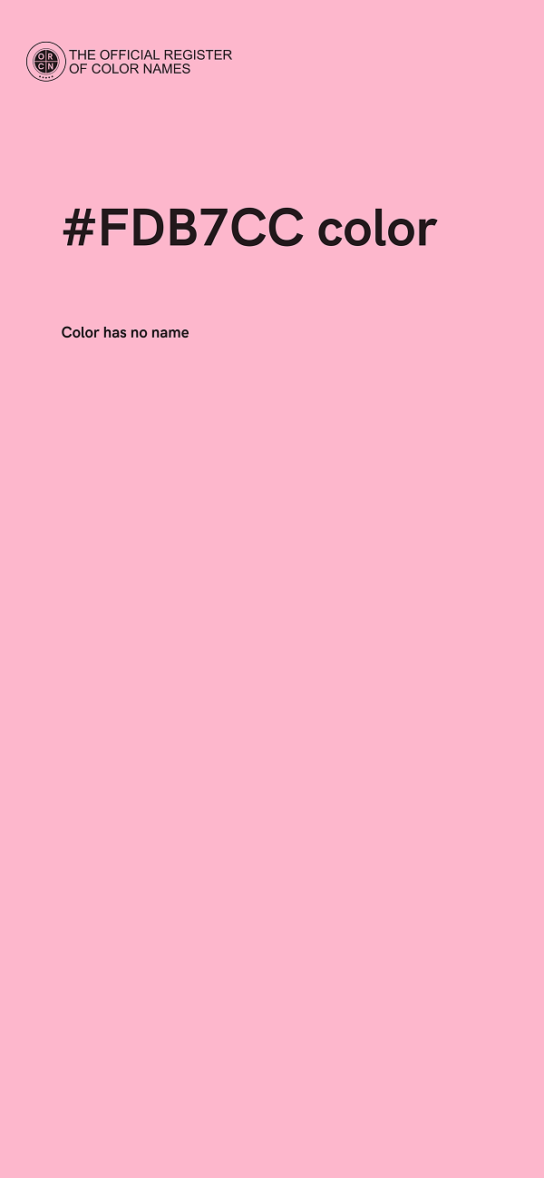 #FDB7CC color image