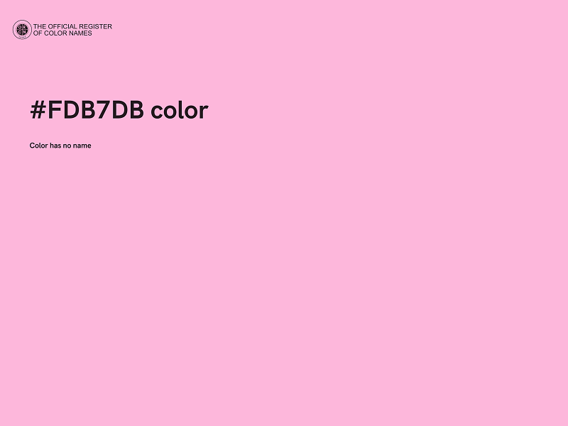 #FDB7DB color image