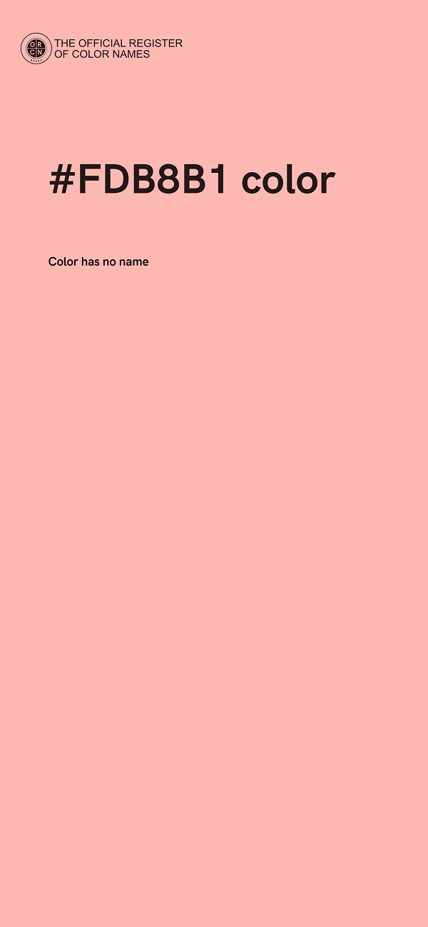#FDB8B1 color image
