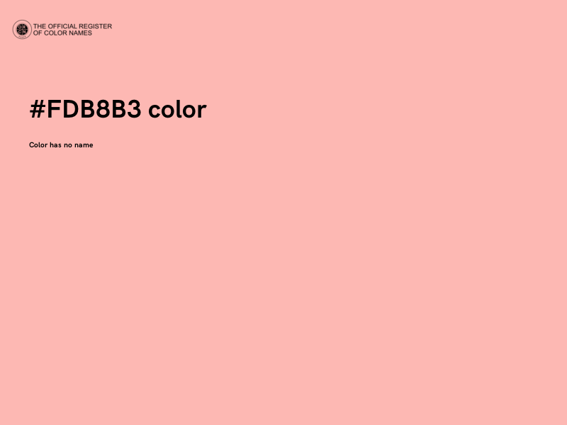 #FDB8B3 color image
