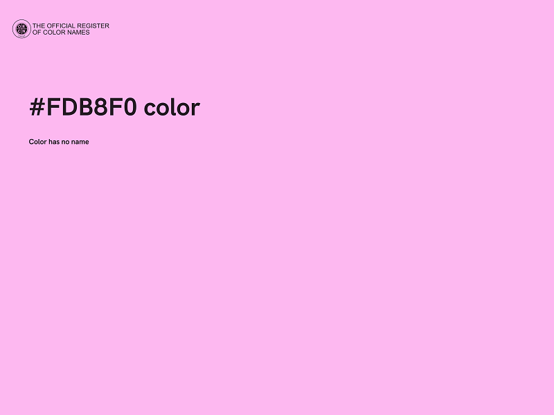 #FDB8F0 color image