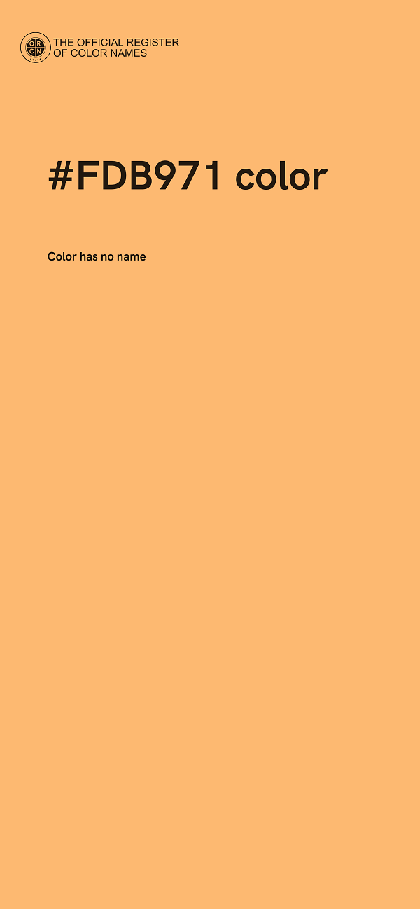 #FDB971 color image
