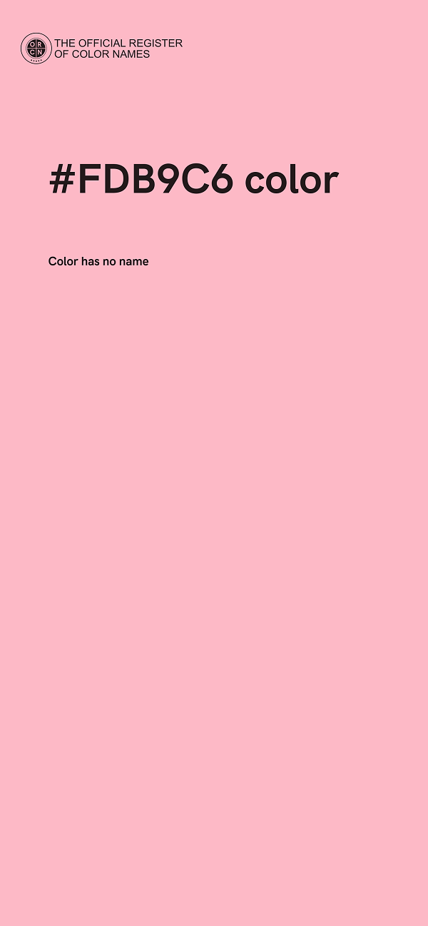 #FDB9C6 color image