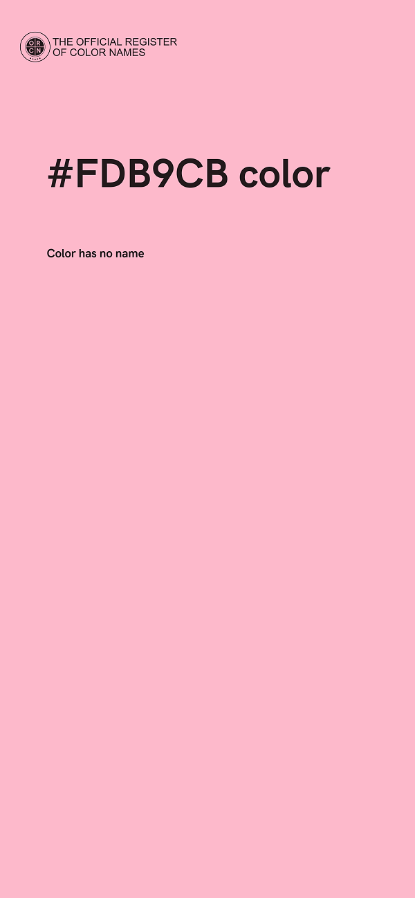 #FDB9CB color image