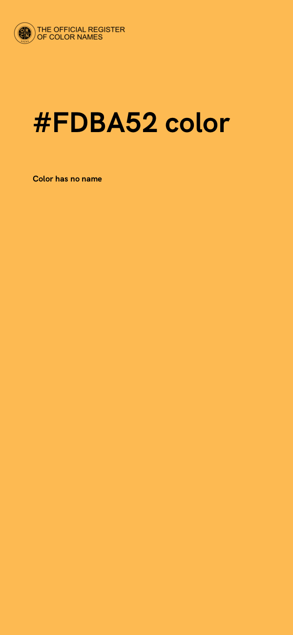 #FDBA52 color image