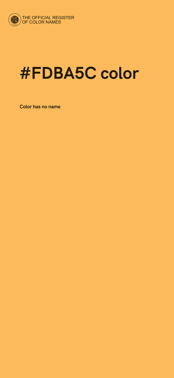 #FDBA5C color image