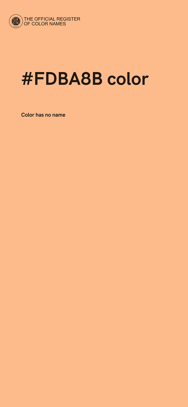 #FDBA8B color image