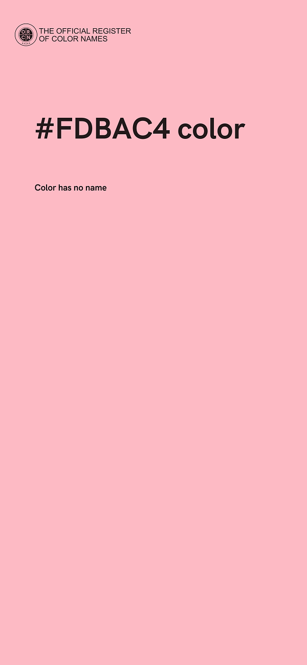 #FDBAC4 color image